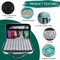 70 Slots Diamond Painting Storage Containers, 5d Diamond Art Accessories and Tools, Diamond Painting Accessories Kit DIY Art Craft Jewelry Beads Rhinestones Organizer Box(Green)
